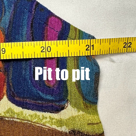 Women’s Graphic Print Sleeveless Button-up Shirt By Timbuktu Size Medium - Picture 5 of 6